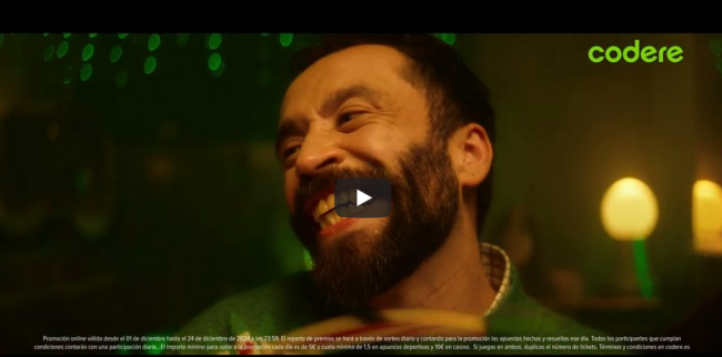 Codere lanza su primera campaña navideña con un Calendario de Adviento único