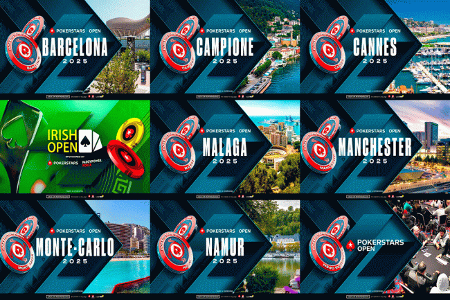 El PokerStars Open 2025 pasará por Campione, Dublín, Málaga, Barcelona y más