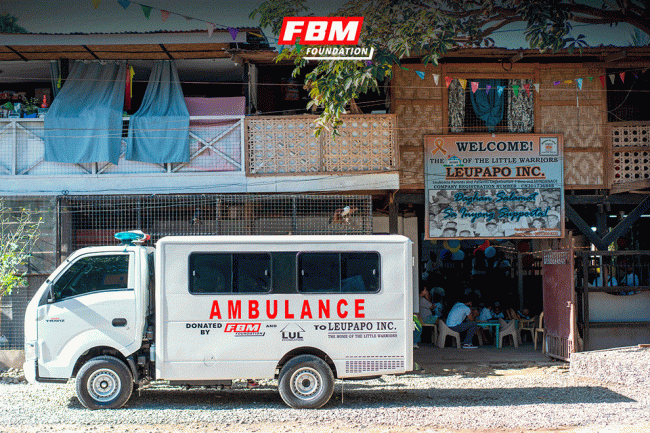 FBM Foundation entrega el primer vehículo de emergencia para niños con cáncer en Mindanao