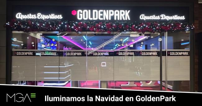 GoldenPark celebra la Navidad con decoración sostenible y mágica