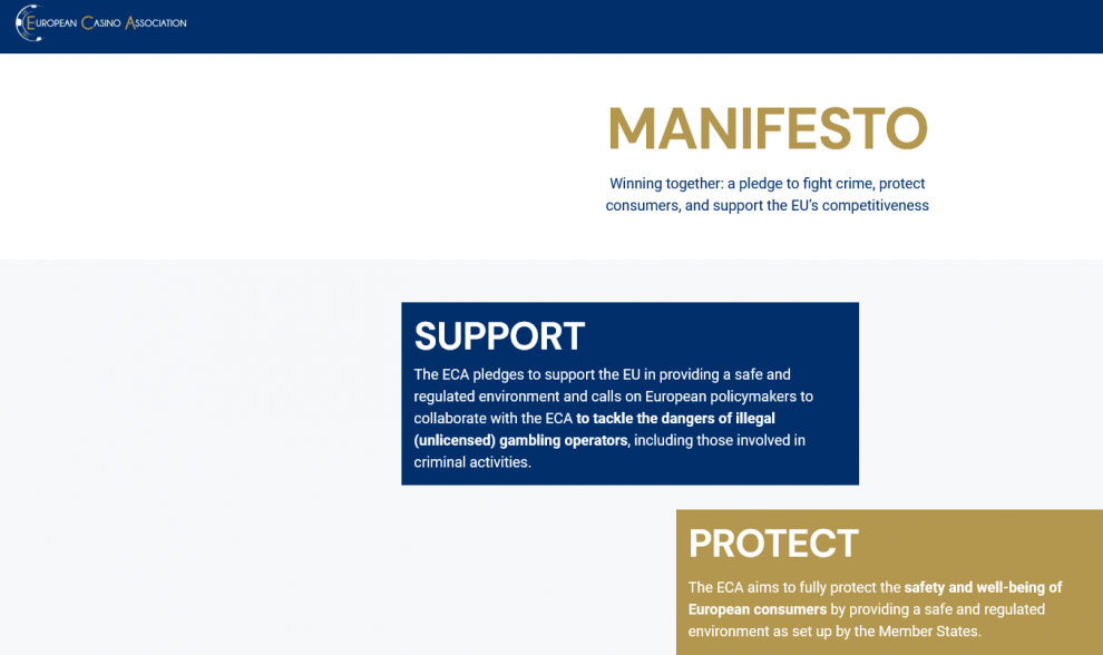 INTERESANTE DOCUMENTO
La Asociación Europea de Casinos publica su visionario Manifiesto para los responsables políticos de la UE