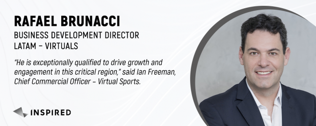 Rafael Brunacci Leads Inspired's Expansion into LATAM for Virtual Sports