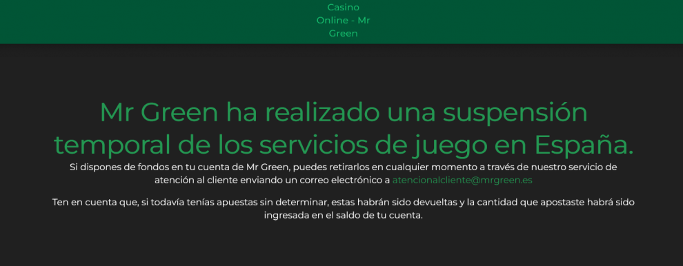 Prorrogadas licencias de Tonybet, Platincasino y YoCasino, y extinguida la de Mr Green para Ruleta