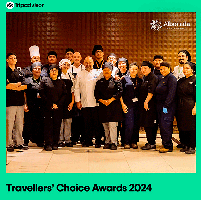 LUCKIA Celebra el Premio Travellers' Choice 2024 para su Restaurante Alborada en Antay Hotel Arica