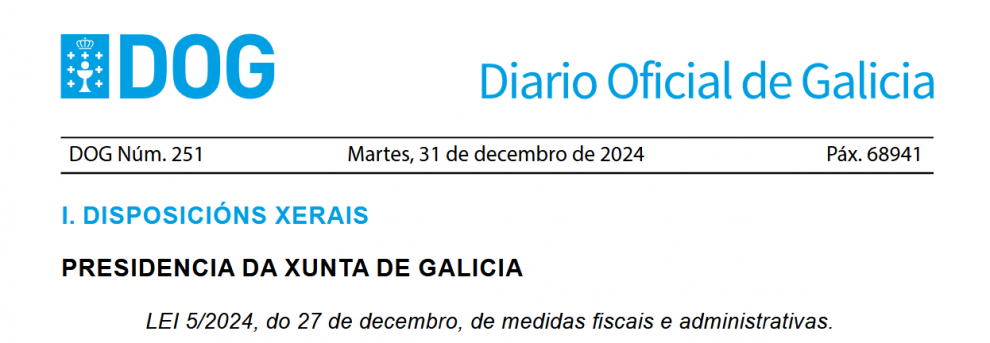 Galicia protege las autorizaciones vigentes con la Ley 5/2024