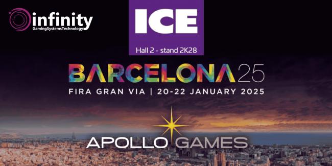 Infinity Gaming y Apollo Games Presentan Nuevos Gabinetes y Juegos en ICE Barcelona