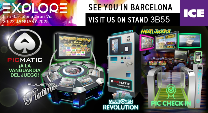 TODOS con PICMATIC en ICE
Nuevo juego JACKPOT LINGOTE, entre otras novedades