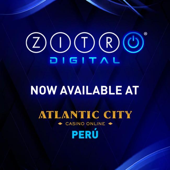 Zitro Digital Lanza Todos sus Juegos en Atlantic City Casino Online en Perú