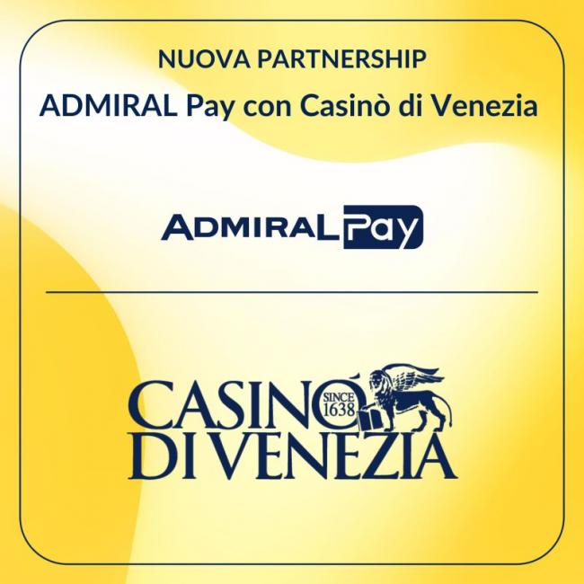 ADMIRAL Pay se asocia con el Casinó di Venezia