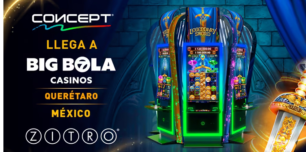 Big Bola Casinos Querétaro Innovates with Zitro's CONCEPT and Legendary Sword Games