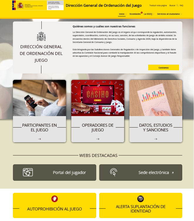 DGOJ renueva su Web y amplía sus Redes Sociales