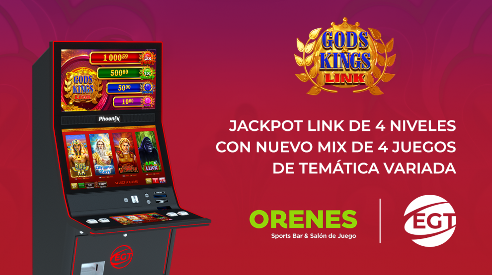 EGT refuerza su presencia en España con la instalación de Gods & Kings Link en los salones de Grupo Orenes en Murcia