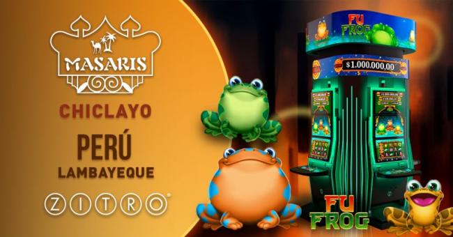 Fu Frog de Zitro Captura la Atención en el Casino Masaris de Lambayeque