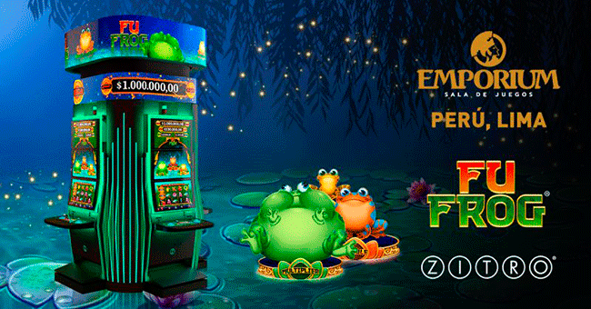 Zitro introduce su exitoso juego Fu Frog en el Casino Emporium I de Lima, Perú