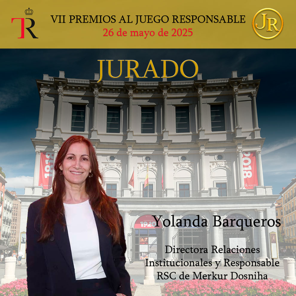 Yolanda Barqueros, pieza clave en el Jurado de los Premios al Juego Responsable y RSC en el Teatro Real
