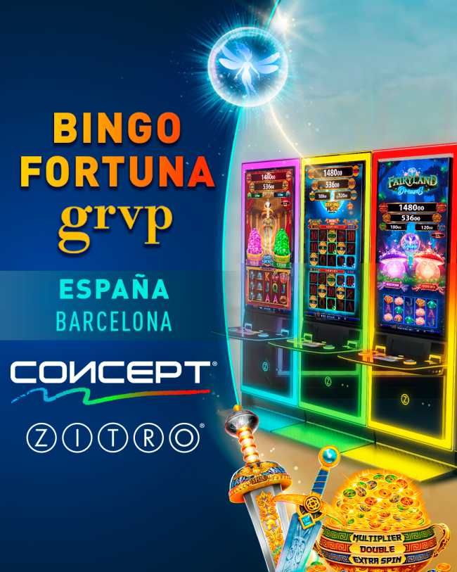 Bingo Fortuna incorpora gabinetes CONCEPT de Zitro y nuevos juegos.