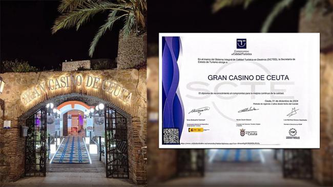 Casino Ceuta Luckia recibe el reconocimiento por su Compromiso con la Calidad Turística