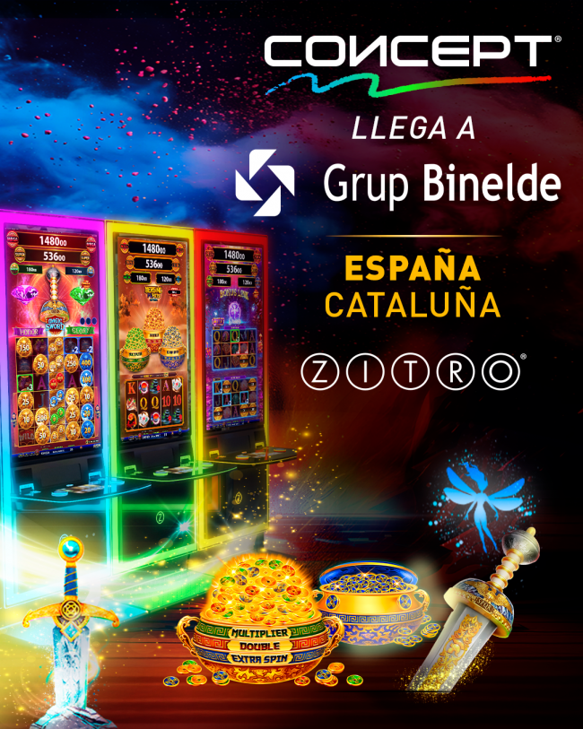 GRUP BINELDE APUESTA POR CONCEPT DE ZITRO CON SUS JUEGOS NUEVOS