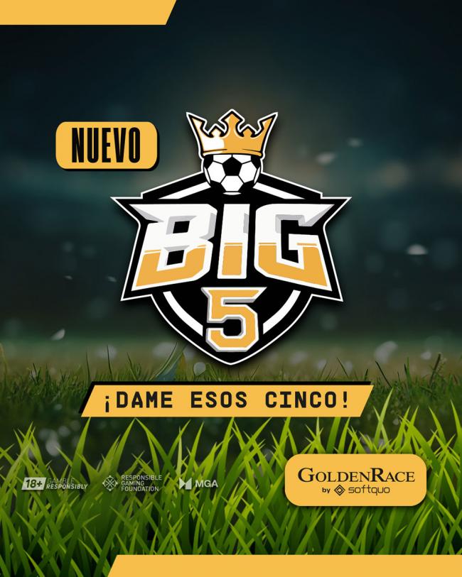 GoldenRace lanza Big5, el fútbol virtual hiperrealista