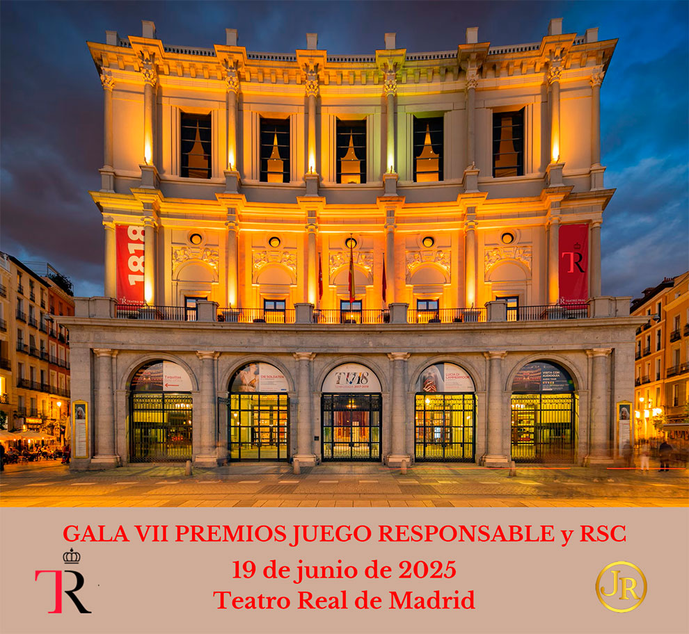 La Gala de los VII Premios Internacionales al Juego Responsable y RSC 2025 será una NOCHE DE VERANO inolvidable en el Teatro Real de Madrid