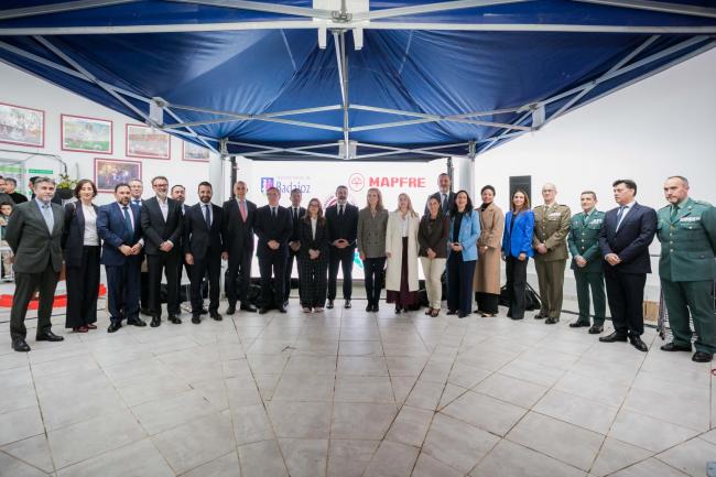 Javier López Cerrón, Grupo ORENES, con la Infanta Elena en la inauguración del centro para enfermedades raras 