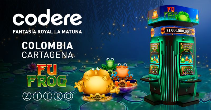 Las ranas de Zitro llegan al Casino Fantasía Royal de CODERE en Colombia