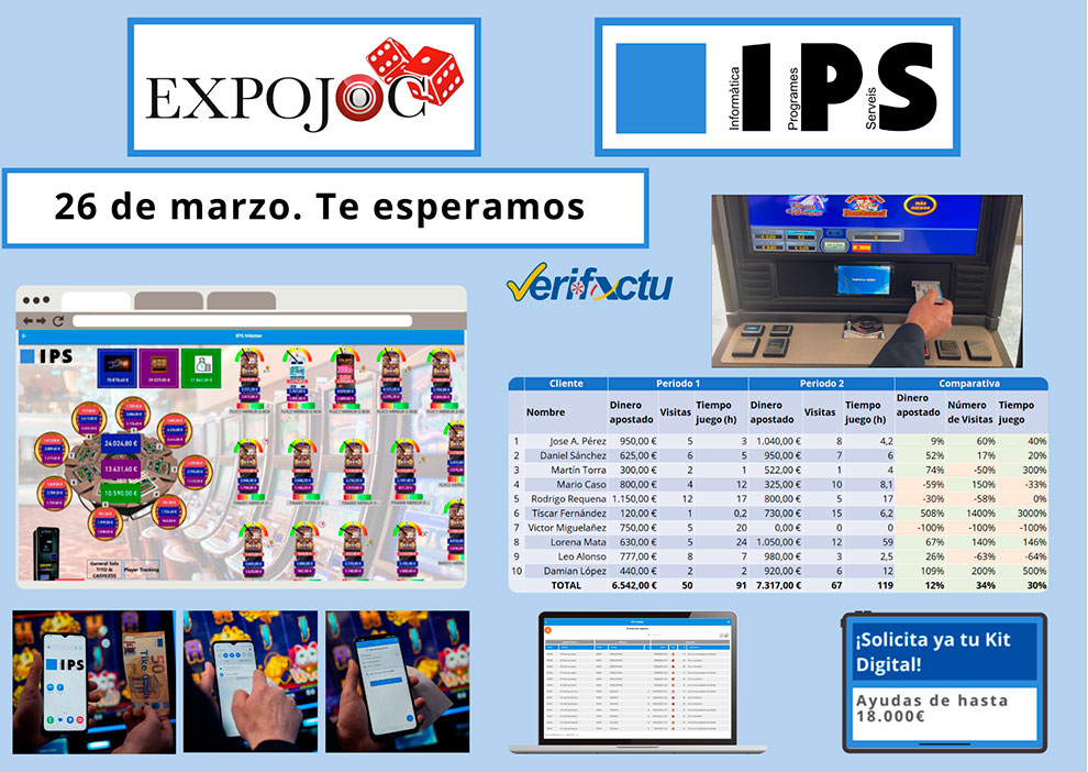 Las soluciones inteligentes de IPS estarán en Expojoc