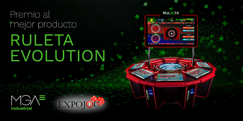 MGA Industrial recibe el premio al Mejor Producto Expojoc por su ruleta Evolution