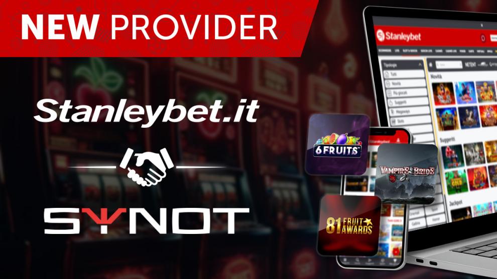 Stanleybet.it amplía su oferta a través de una asociación con SYNOT Games