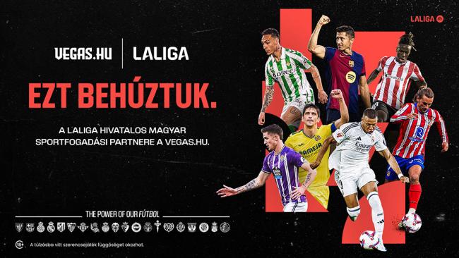 El operador de apuestas Vegas.hu se convierte en el socio exclusivo local de LaLiga en Hungría