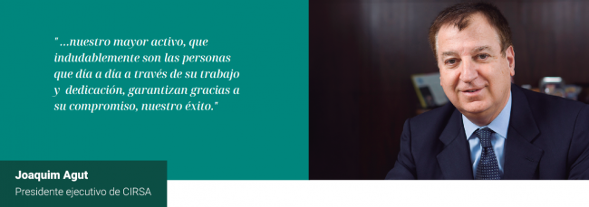 CARTA COMPLETA DE JOAQUÍM AGUT en el INFORME de SOSTENIBILIDAD 2024 de CIRSA