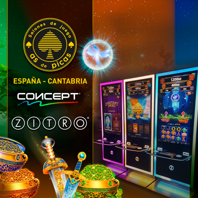 Grupo Innomatic Implementa Tecnología CONCEPT de Zitro en Salones As de Picas