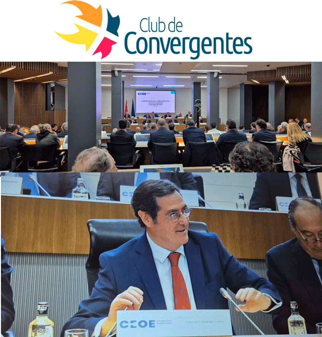 Club de Convergentes participa en la reunión conjunta del Comité Ejecutivo y la Junta Directiva de CEOE