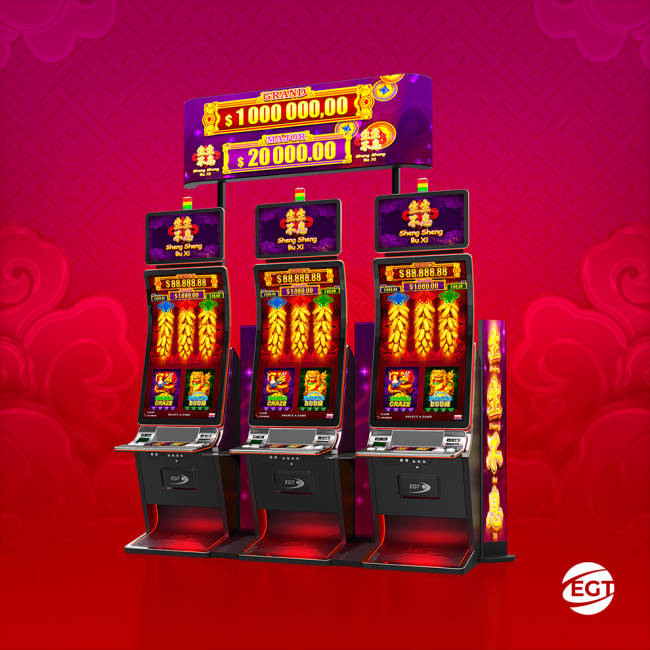 EGT lanza en España el Jackpot Link Sheng Sheng Bu Xi, una slot progresiva de 4 niveles