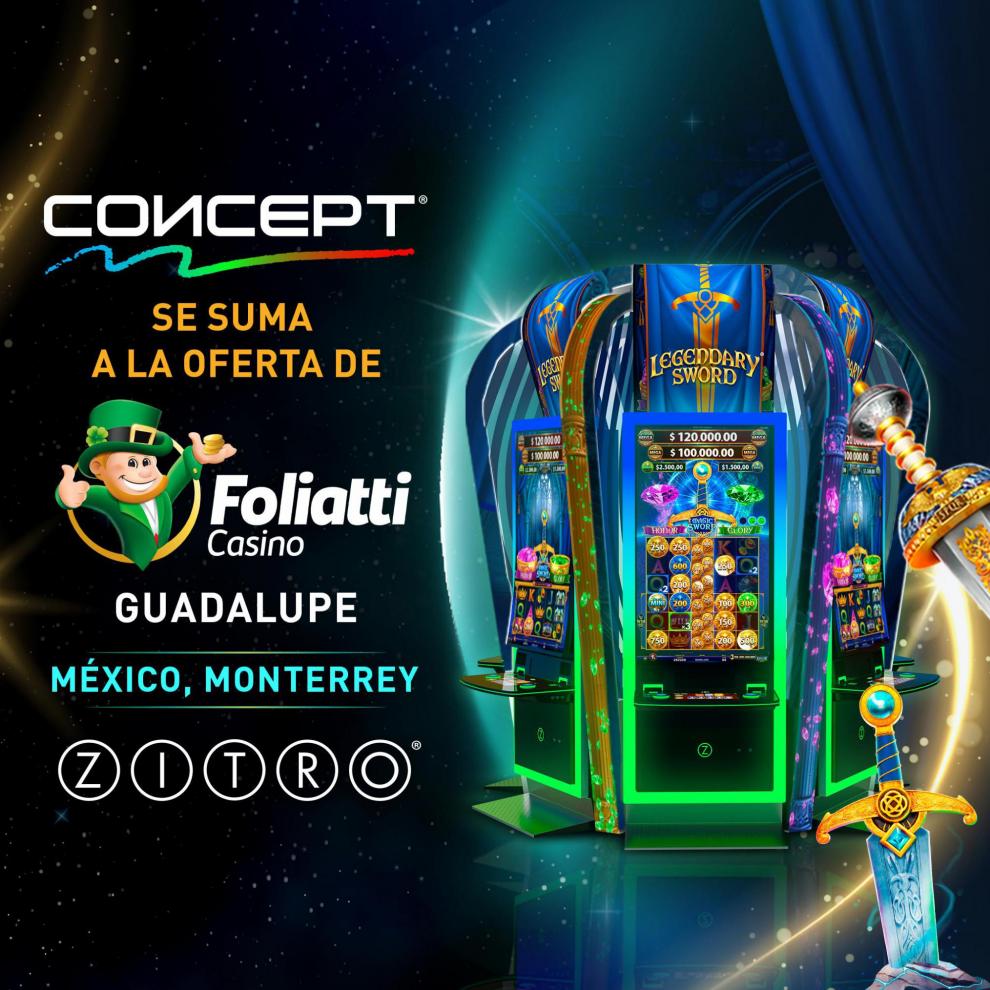 FOLIATTI CASINO GUADALUPE APUESTA POR LA LÍNEA CONCEPT DE ZITRO