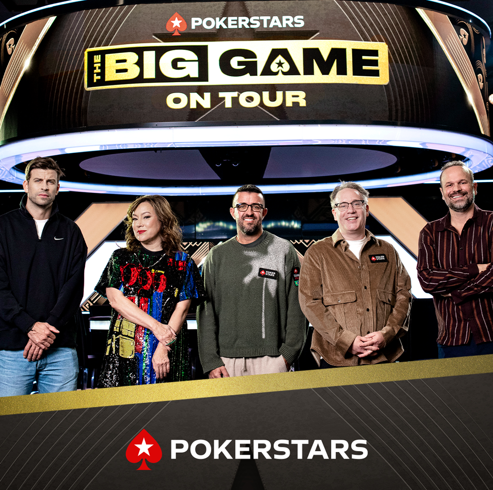 Gerad Piqué en la segunda temporada de 'Big Game on Tour' de POKERSTARS