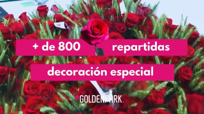 GoldenPark reparte más de 800 rosas por Sant Jordi en sus salas de Cataluña