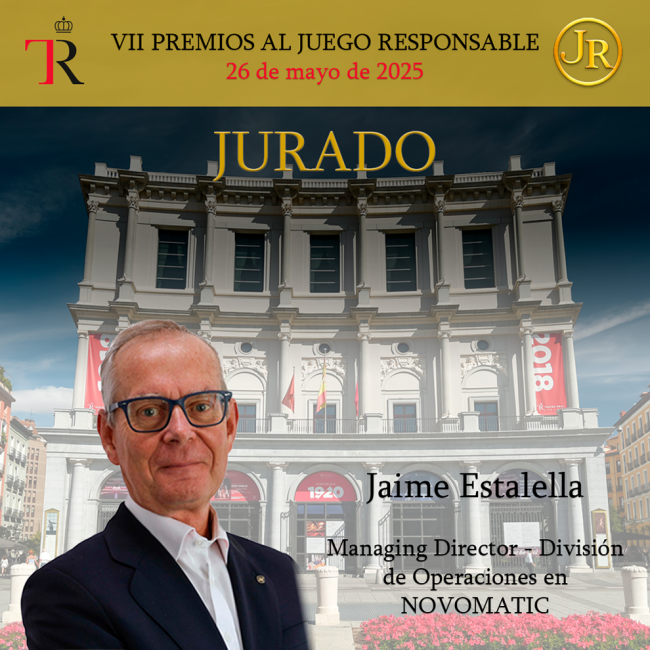 Jaime Estalella, de NOVOMATIC Spain, será jurado en los VII Premios al Juego Responsable y RSC