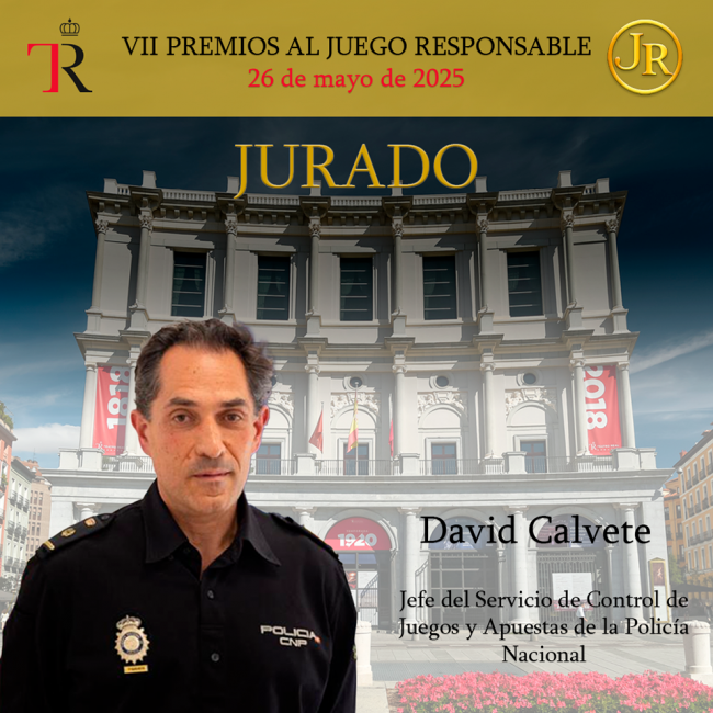 David Calvete se une al jurado de los Premios al Juego Responsable 2025