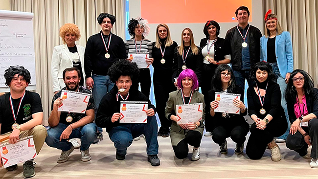 Equipo de empleados de Luckia Croacia durante la formación 'Anfitriones'
