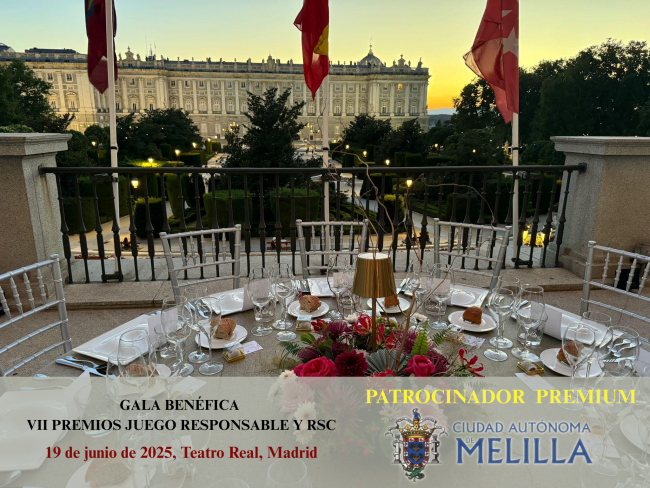 Melilla será patrocinador premium de los VII Premios al Juego Responsable