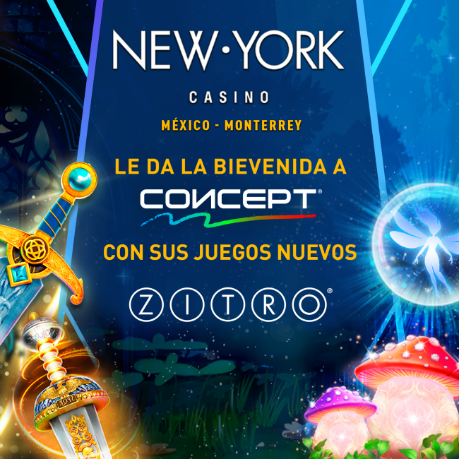 Nuevos gabinetes CONCEPT de Zitro en New York Casino Monterrey, México