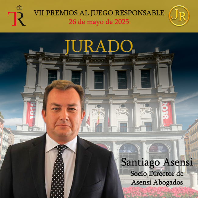 Santiago Asensi regresa como jurado a la VII Edición de los Premios Juego Responsable y RSC