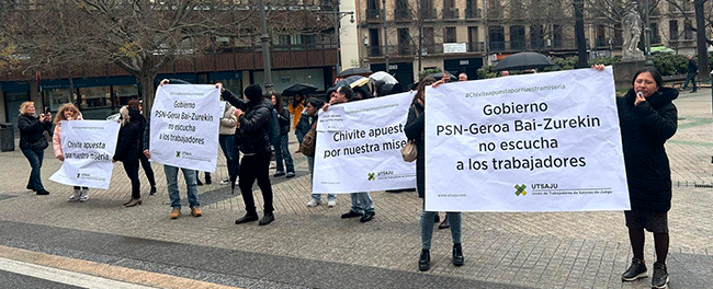 GRAN REPERCUSIÓN MEDIÁTICA de la protesta de trabajadores de Salones de Juego en Navarra
FOTOS