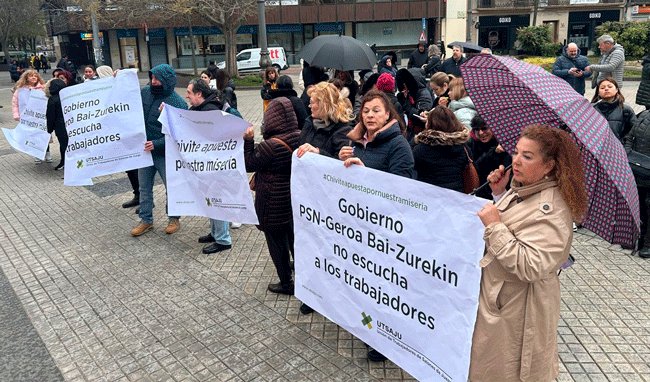 GRAN REPERCUSIÓN MEDIÁTICA de la protesta de trabajadores de Salones de Juego en Navarra
FOTOS