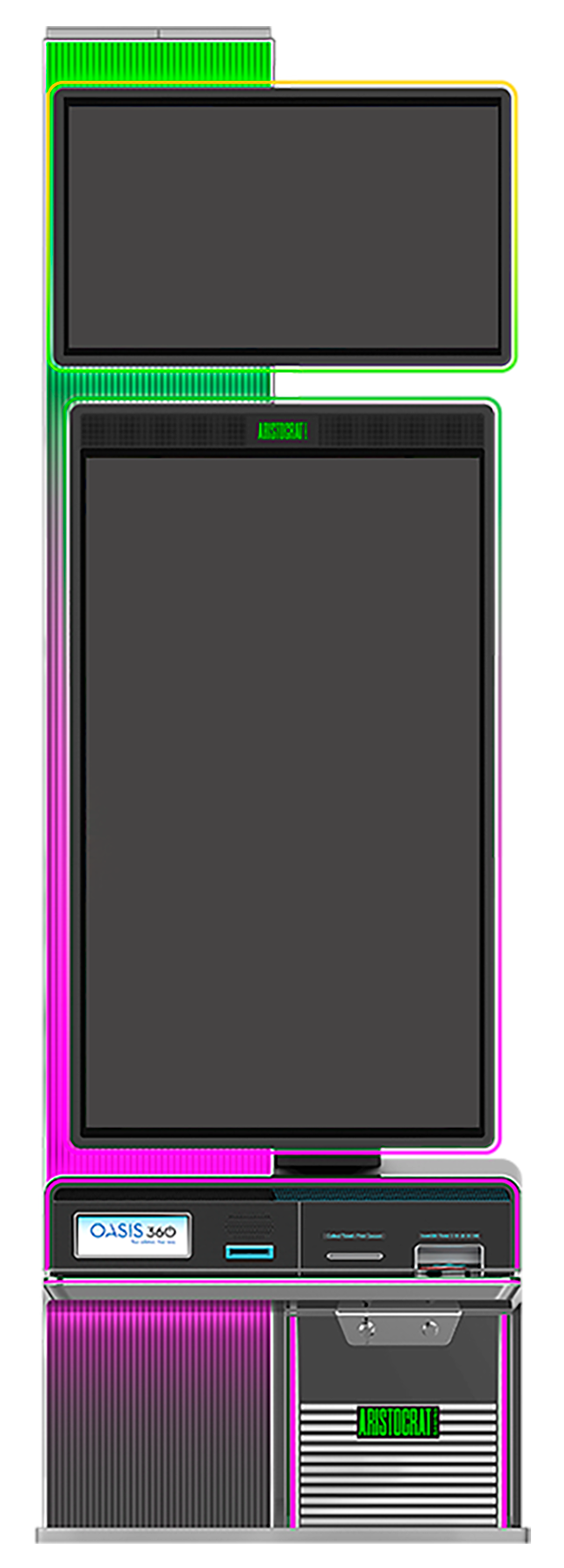 Aristocrat Gaming presenta el impresionante nuevo gabinete The Baron™ Portrait