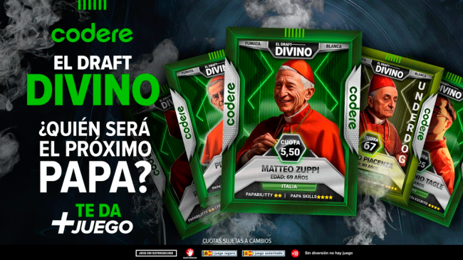 Codere convierte el Cónclave Vaticano en una campaña Fantasy con sello irreverente