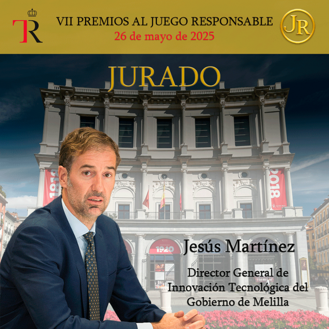 Melilla se suma al jurado: Jesús Martínez García evaluará los Premios al Juego Responsable