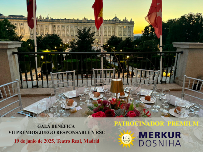 Merkur Dosniha, apoyo clave en los Premios JUEGO RESPONSABLE Y RSC 2025