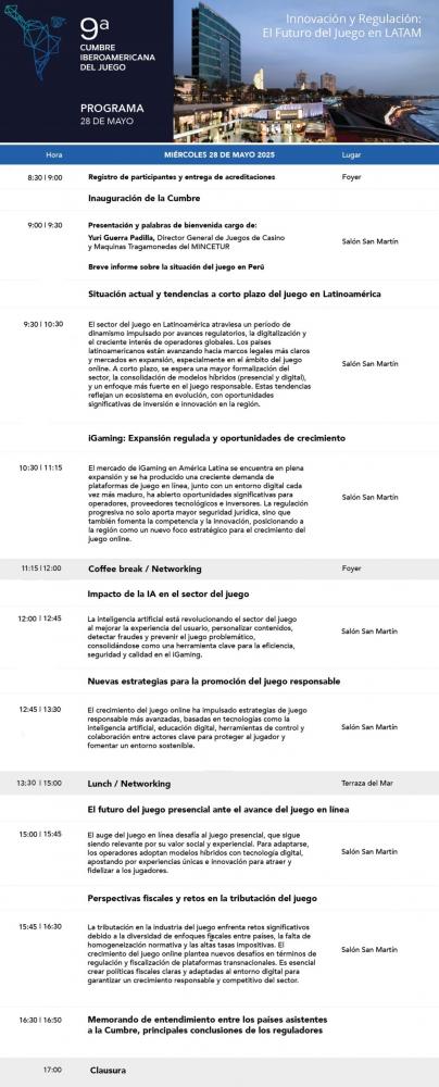 Cumbre Iberoamericana del Juego: A pocos días de la celebración del evento, la organización anuncia los temas que se trataran